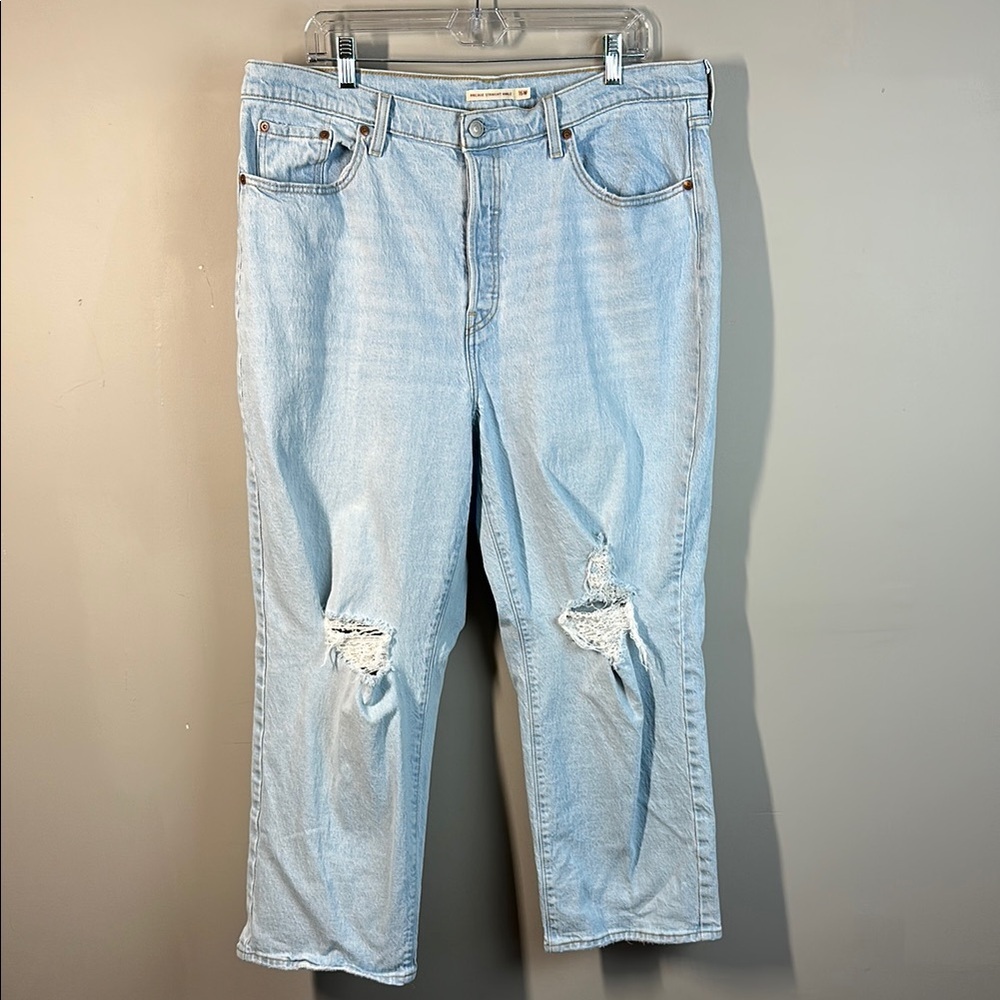 Levi’s Ribcage Straight Ankle Jeans Size 16W